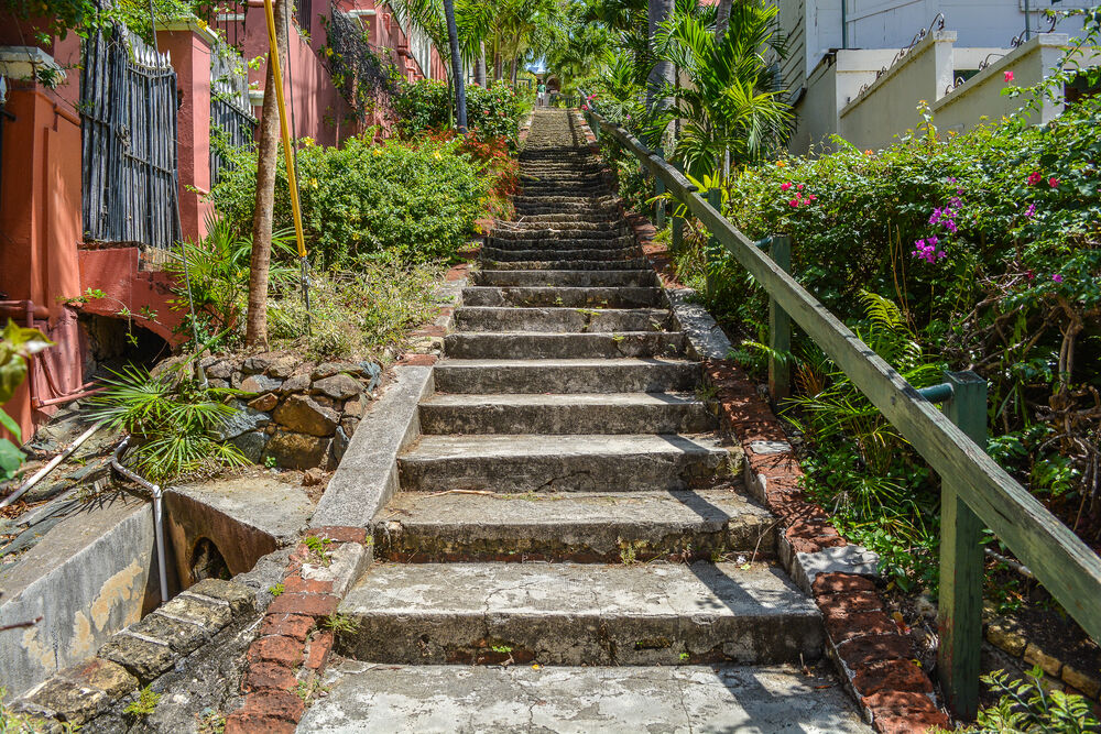 Famous 99 Steps in St. Thomas